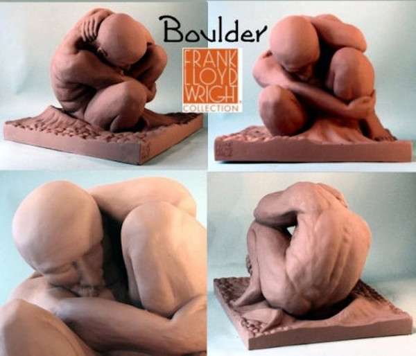 Boulder Sculpture by Frank Lloyd Wright Large Reproductions Replicas
